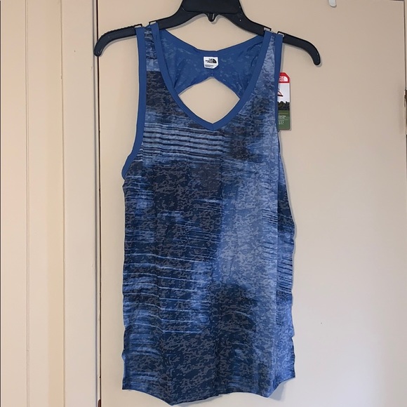 The North Face Kokomo Burnout Blue Tank Top NWT - Picture 2 of 6